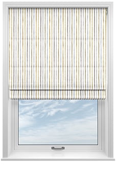 Vintage Stripe, Gold Coast - Motorised Roman Blind